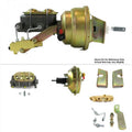 Helix Suspension Brakes & Steering  1963-1966 Chevy Truck Firewall Mount Power 9 in. Single Brake Booster Kit LS Disc & Drum