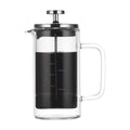 Htovila 10oz Double Walled French Coffee Maker Heat Resistant Borosilicate Glass Coffee Pot with High-Density Stainless Steel Filter