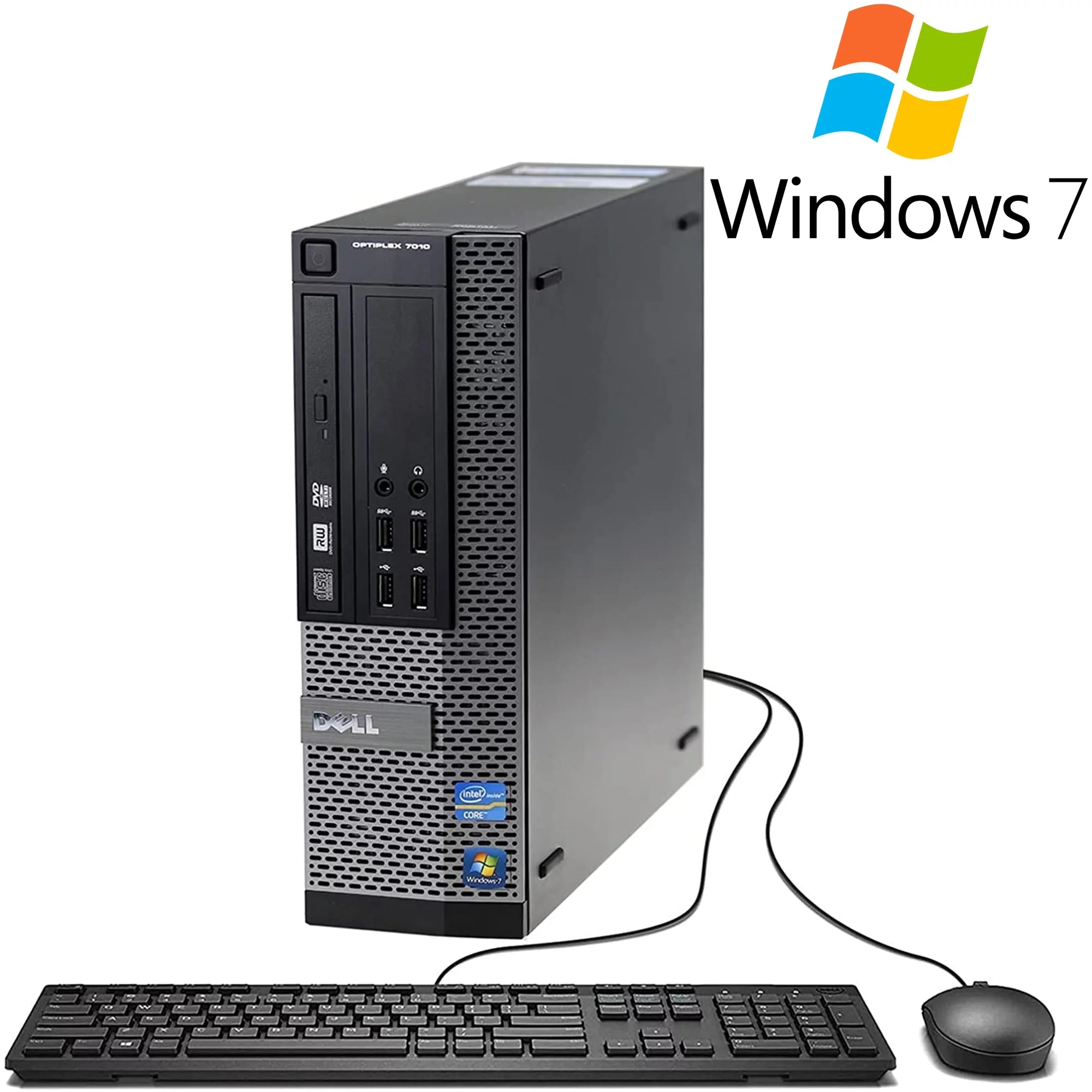 Dell 7010-T Desktop PC with Intel Core i5-3570 Processor, 16GB Memory, 240SSD Hard Drive and Windows 7 Pro (Monitor Not Included) - Used - Like New
