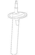 New Genuine BMW Left Front Spring Strut (2006-2010) OE 31312283125