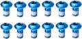 Boenoea Bike Disc Brake Rotor Bolts,M5 x 10mm Bicycle Rotor Screw for Road Bike Mountain Bike,(Blue)