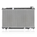 KT 2415 Compact 1-Row Aluminum Radiator, Silvery, Front-Fit Design for Efficient Cooling