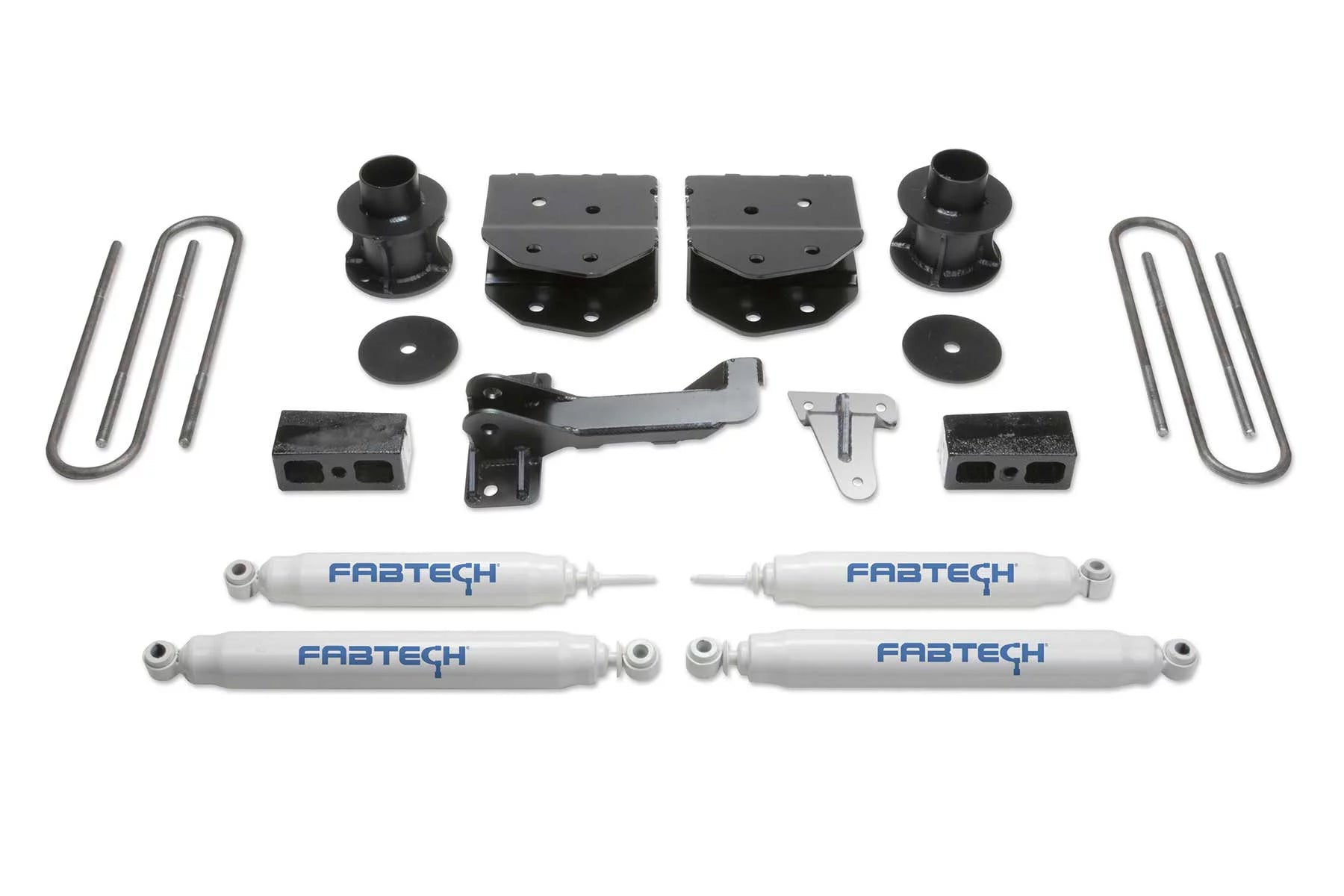 Fabtech 4 BUDGET SYS W/PERF SHOCKS 2005-07 FORD F250/350 4WD