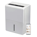 TCL 50 Pint Smart Dehumidifier with Pump, White, W50D9P2