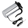 TKSE 12V 750ml Stainless Steel Electric Car Kettle Heating Cup - Coffee Mug Travel Water Bottle
