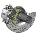 Master Power Brakes DB3515BR 9 in. Rear Disc Brake Conversion Kit for Ford Small Bearing Flange