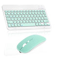 Rechargeable Bluetooth Keyboard and Mouse Combo Ultra Slim Full-Size Keyboard and Ergonomic Mouse for Xiaomi Civi 1S and All Bluetooth Enabled Mac/Tablet/iPad/PC/Laptop - Teal