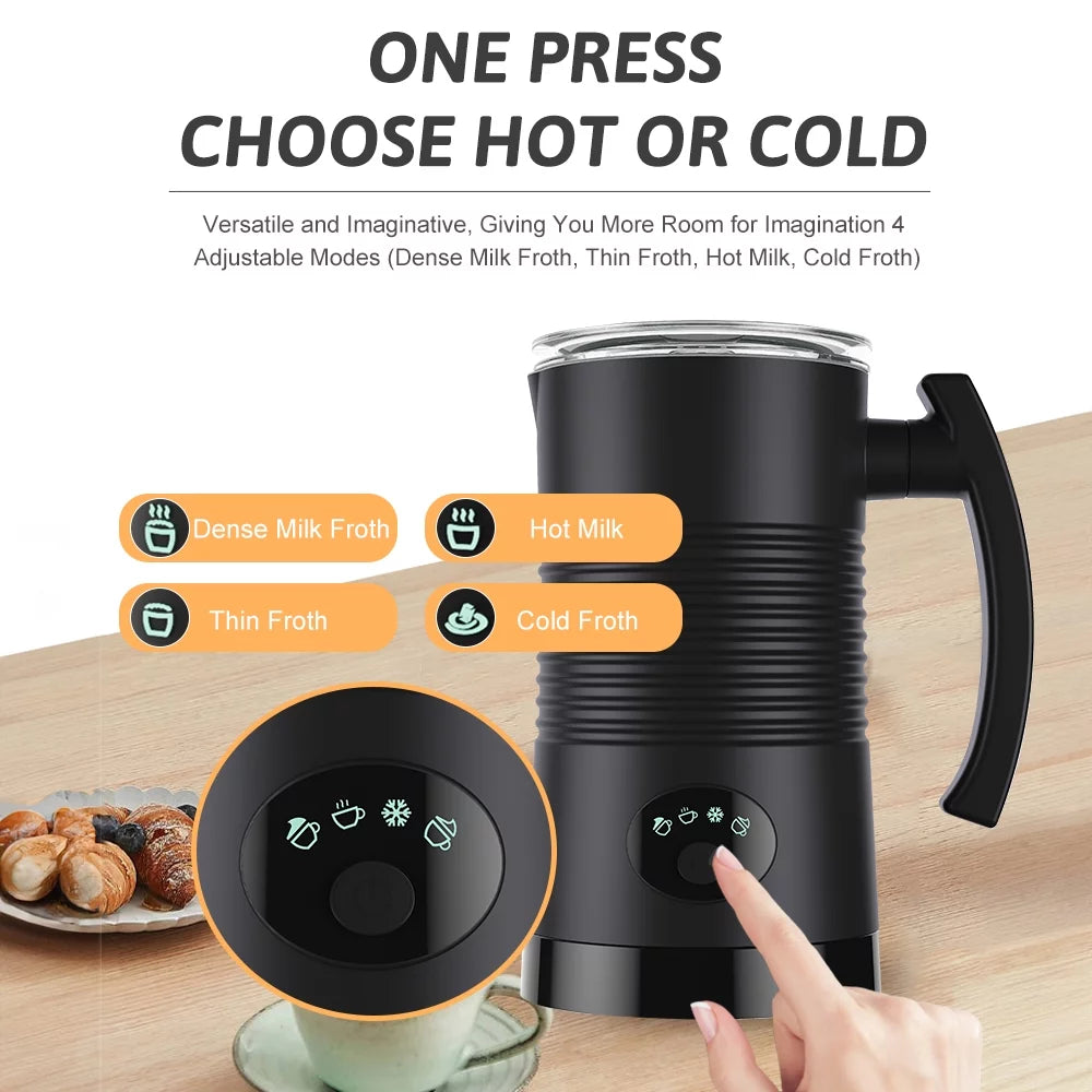 GoolRC Milk Frother,400w Stainless Steel 4 In 1 Steel Non-stick Interior 1 Maker 400w Frother And Steamer Interior 11.84oz/350ml Frother Maker 400w Stainless Coffee Frother 4 In Mewmewcat Mizuh Huiop