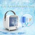 WANYNG Portable LED Air Conditioner Small USB Desktop Cooling Fan Built-in Ice Box Mini Fan