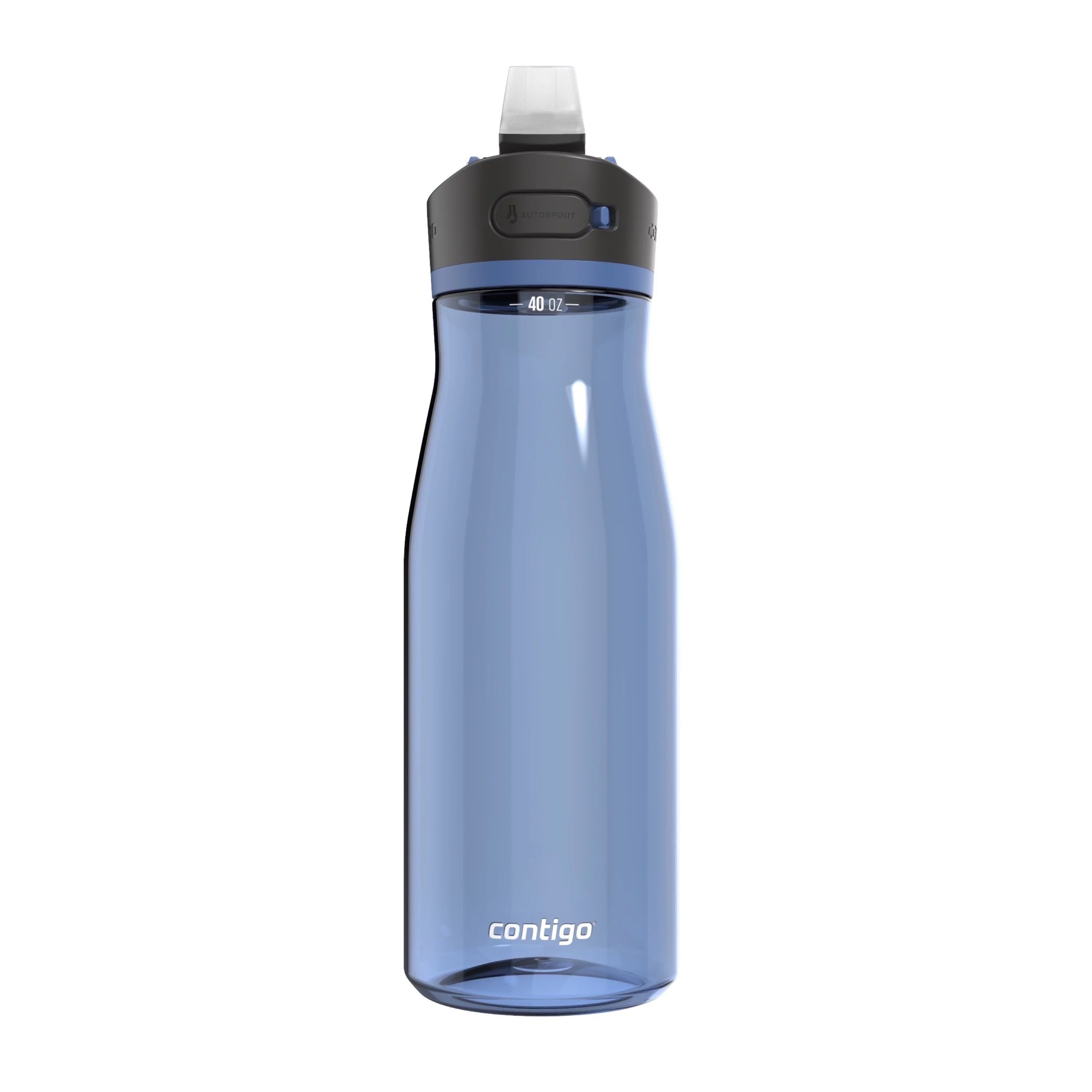 Contigo Ashland 2.0 Tritan Water Bottle with AUTOSPOUT Straw Lid Blue, 40 fl oz.