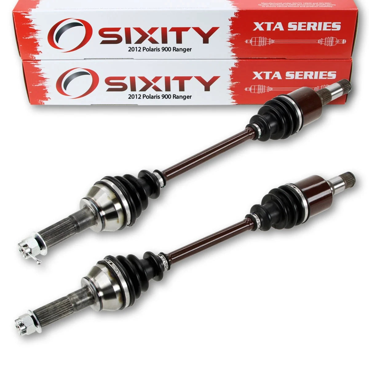 2 pc Sixity XTA Rear Left Right Axle compatible with Polaris Ranger 900 2012 - R12WH90DG DIESELCREW R12TH90DG DIESEL 4X4