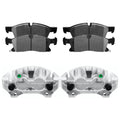 AutoShack Front Brake Calipers and Ceramic Pads Kit Driver and Passenger Side Replacement for 2011-2014 2015 2016 Jeep Grand Cherokee 2011-2016 Dodge Durango 3.0L 3.6L 5.7L V6 V8 AWD RWD BCPKG0863