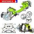 Helix Suspension Brakes & Steering 9031357 IFS Coilover Shock 2 in. Drop 5 x 4.75 Power Left Hand Drive Rack Without Crossmember for All Anglia & Metro Car Mustang 2