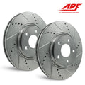 Rear Zinc Drill/Slot Brake Rotors for Audi A4 allroad 2017-2020