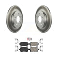 Transit Auto - Rear Coated Disc Brake Rotors And Semi-Metallic Pads Kit For Audi A4 Quattro KGA-103485