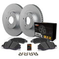 Max Advanced Brakes - Brake Kit for 2017 2018 2019 2020 2021 Honda CR-V Rear Replacement Geomet Coated Disc Brake Rotors and Ceramic Brake Pads