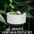 Mortar and Pestle Set (White Marble + Silicone) with Non-Slip Silicone Base and Easy Grip Handle - Molcajete Guacamole Bowl Herb Spice Grinder Salsa Maker, Apothecary Kitchen Tool
