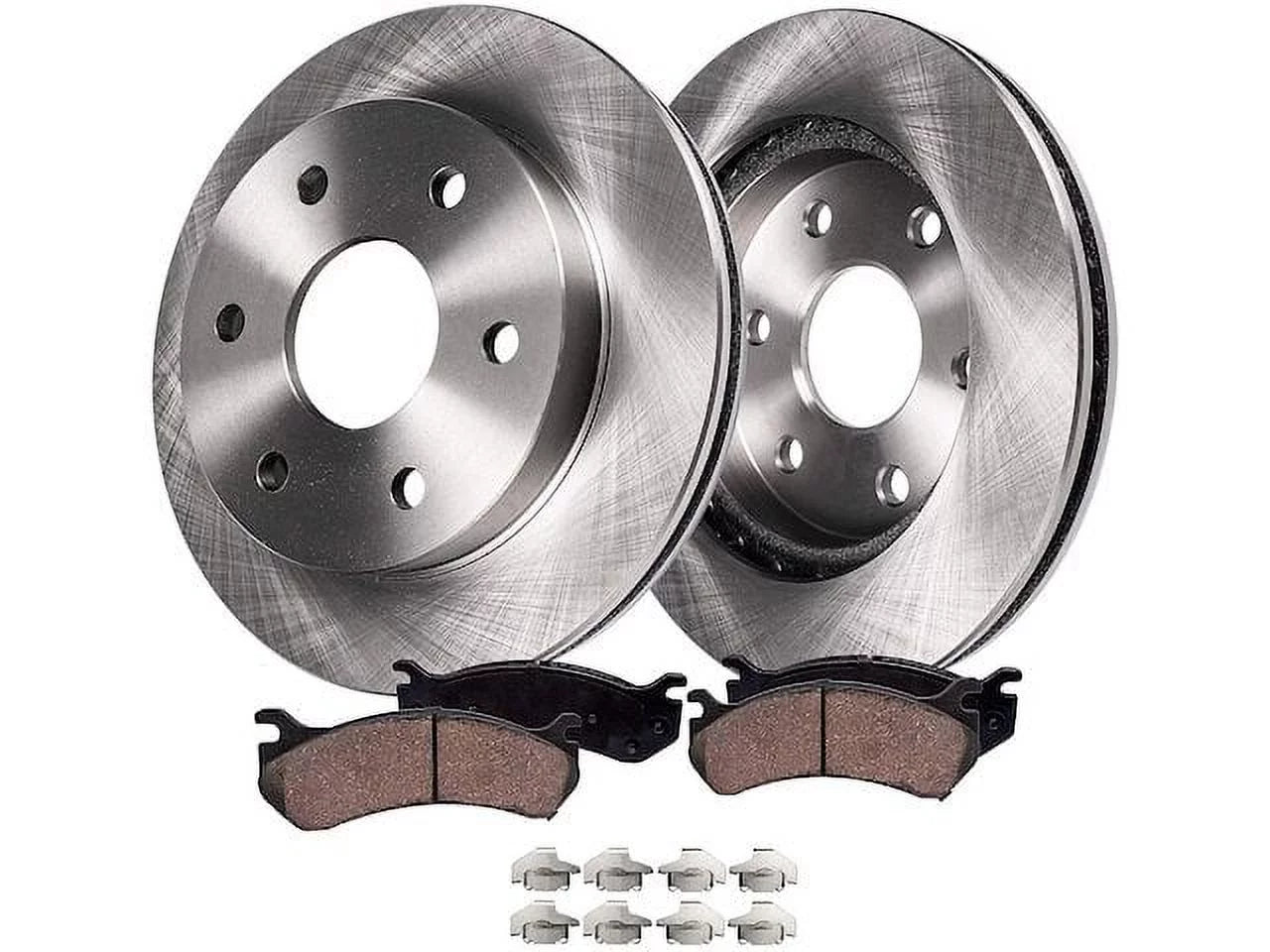 Rear Brake Pad and Rotor Kit - Compatible with 2007 - 2013 Chevy Silverado 1500 2008 2009 2010 2011 2012