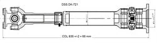 Drive Shaft Assembly Front Manual Transmission Fits select: 2006-2008 DODGE RAM 2500, 2006-2008 DODGE RAM 3500