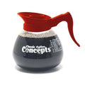 Classic Concepts  12 Cup Glass Decanter, Orange