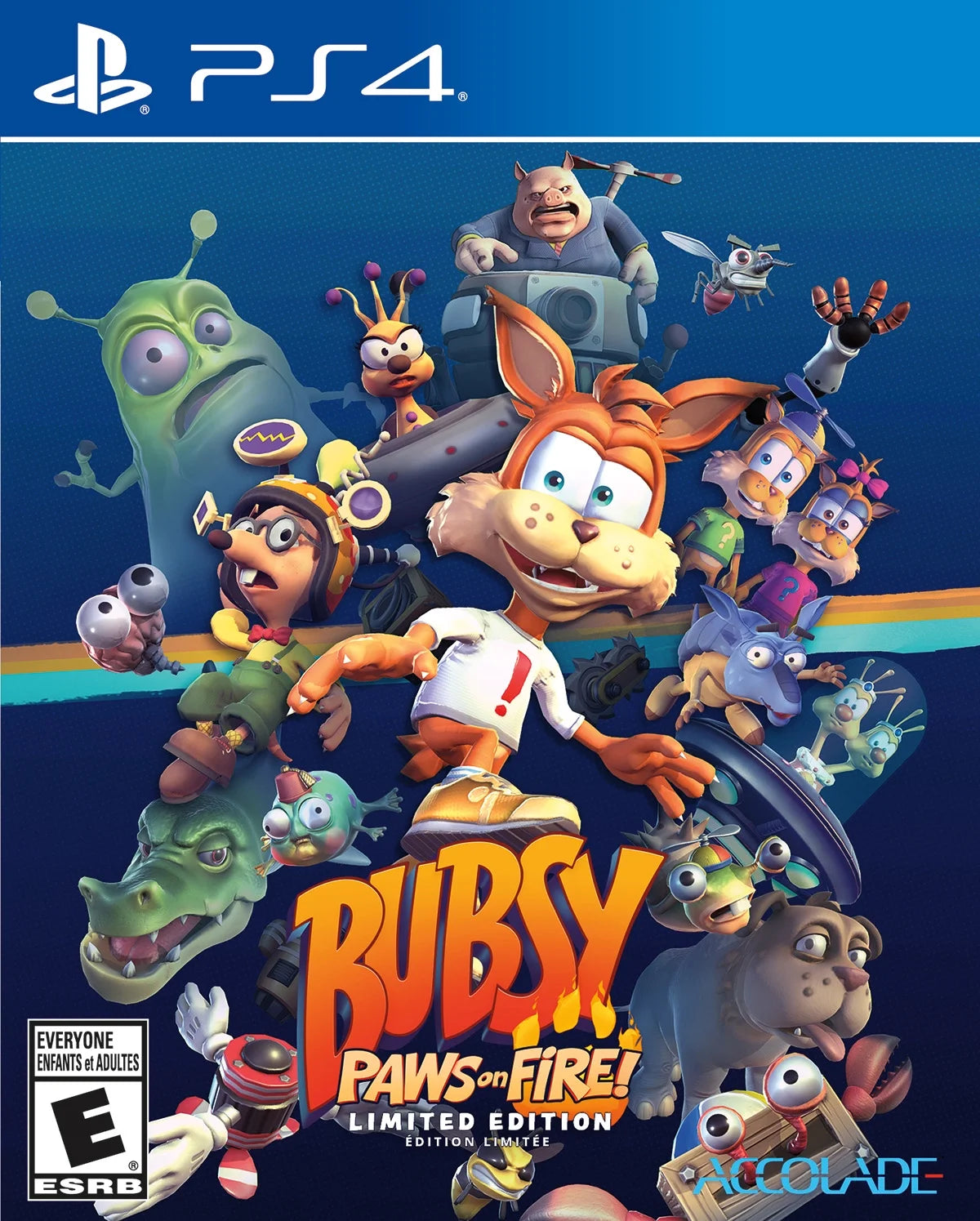 Bubsy: Paws on Fire! Limited Edition, Tommo Accolade, PlayStation 4, 695771500349