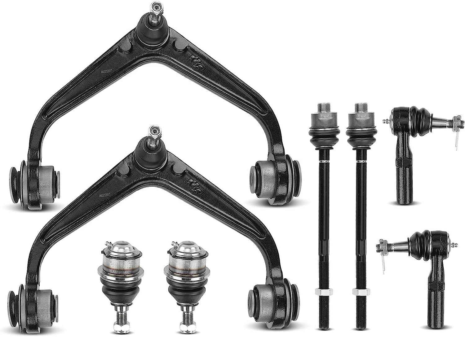 A-Premium 8Pcs Front Suspension Kit Upper Control Arm Ball Joint Tie Rod End Compatible with Chevrolet Silverado 2500 HD 3500 HD GMC Sierra 2500 HD 3500 HD 2011-2019