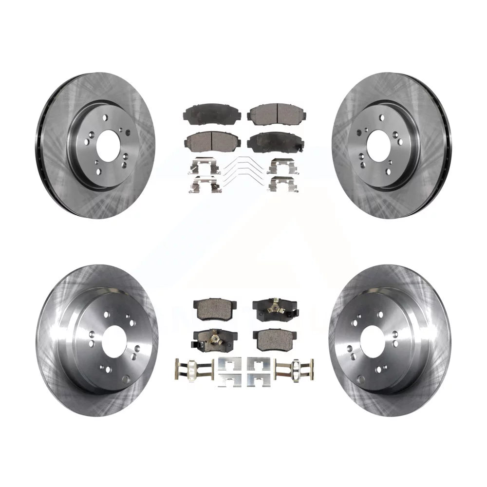 Transit Auto - Front Rear Disc Brake Rotors And Ceramic Pads Kit For 2012-2016 Honda CR-V AWD K8T-101397