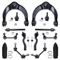Detroit Axle - 14pc Front Upper Control Arms Lower Ball Joints Tie Rods Rear Sway Bars Replacement for Dodge Durango Fits select: 2014-2015 JEEP GRAND CHEROKEE LIMITED