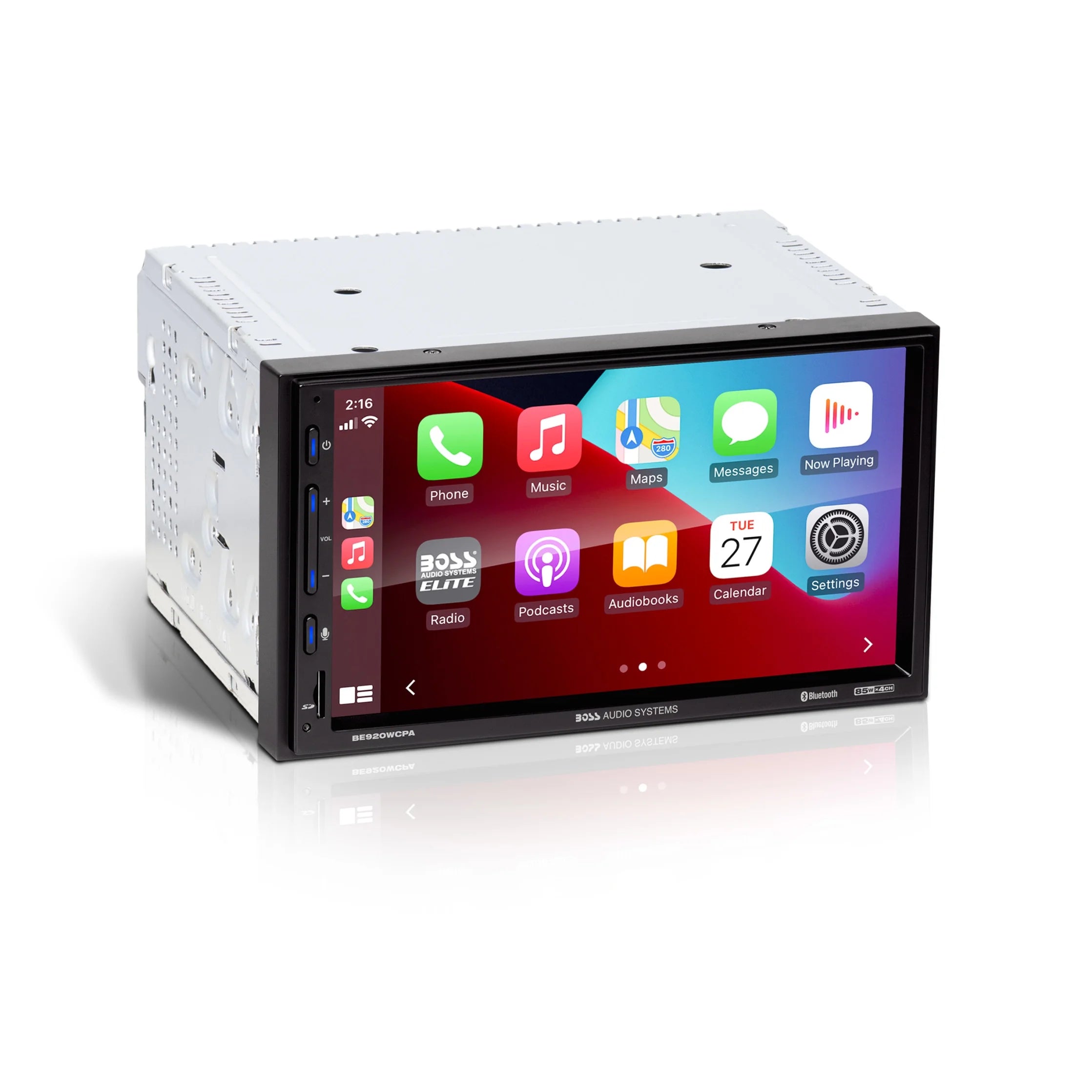 BOSS Audio Systems Elite Series BE920WCPA Car Stereo ¨C Wireless Apple CarPlay & Android Auto, Double Din, 7 Inch Touchscreen, Bluetooth, No CD DVD Player, AM/FM Radio Receiver, USB
