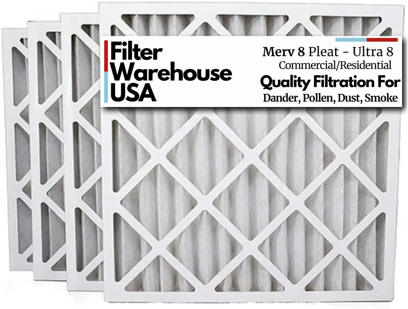 30x32x2 Merv 8 Pleated Geothermal AC Furnace Filter (pack of 4)