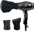 Parlux 3200 Plus BLACK Hair Dryer, M Hair Designs Metal Mesh Diffuser and M Hair Designs Hot Blow Attachment Black (Bundle - 3 items)