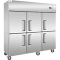 West Kitchen WSCD-660F 72 Reach-In Freezer with 6 Solid Half Doors