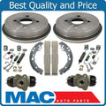 Rear Brake Drums Shoes Spring Kit Wheel Cylinder for Toyota Echo 6Pc 00-05