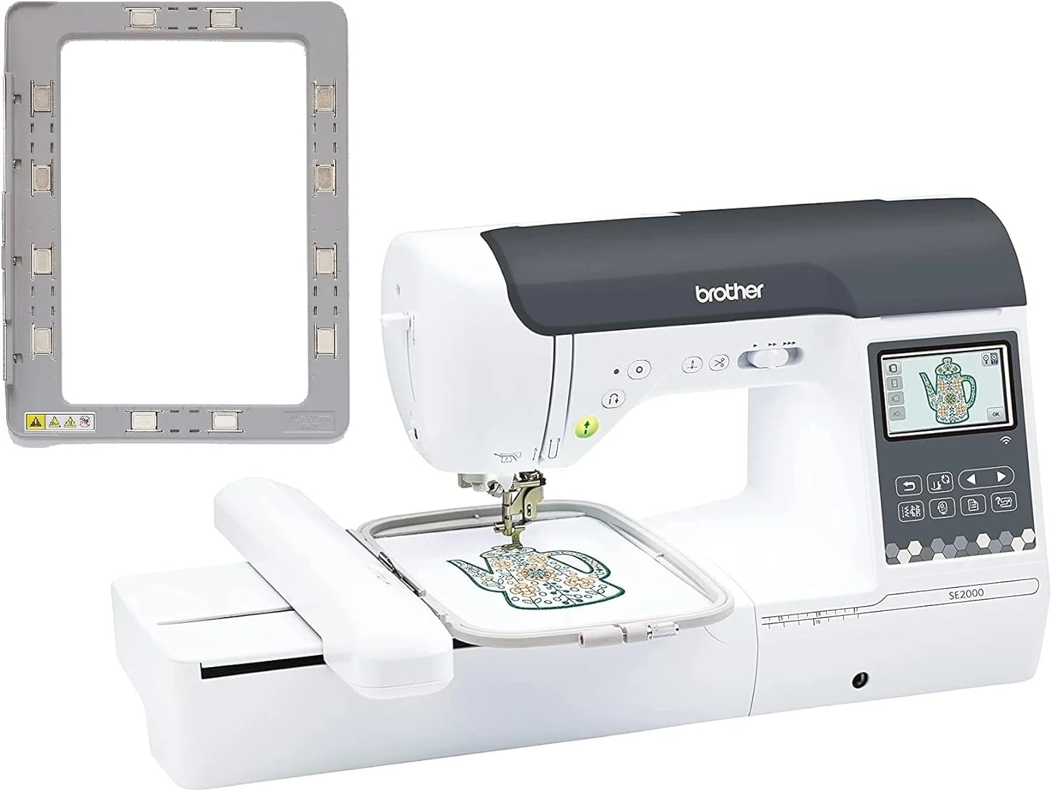 Brother SE2000 Computerized Sewing and Embroidery Machine with WLAN and 4x7 Magnetic Embroidery Hoop Frame
