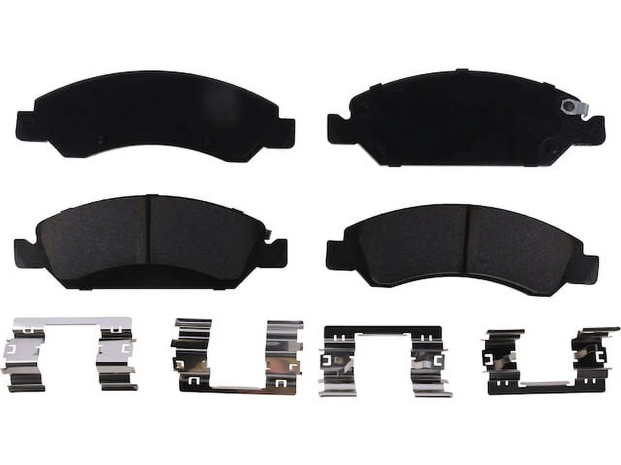 Front Brake Pad Set - Compatible with 2007 - 2018 Chevy Silverado 1500 WT 2008 2009 2010 2011 2012 2013 2014 2015 2016 2017